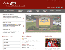 Tablet Screenshot of lakecityrehabcenter.com